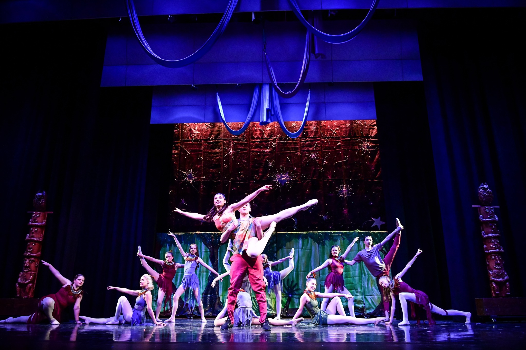 Weehawken dancers performing in Peter Pan