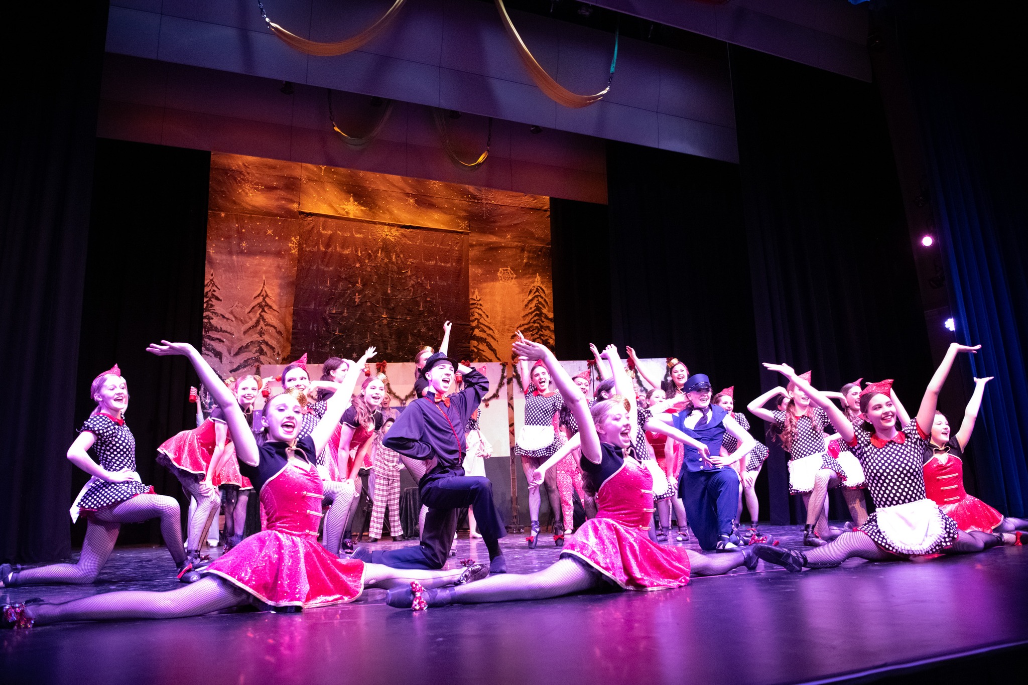 Dancers posing a a group