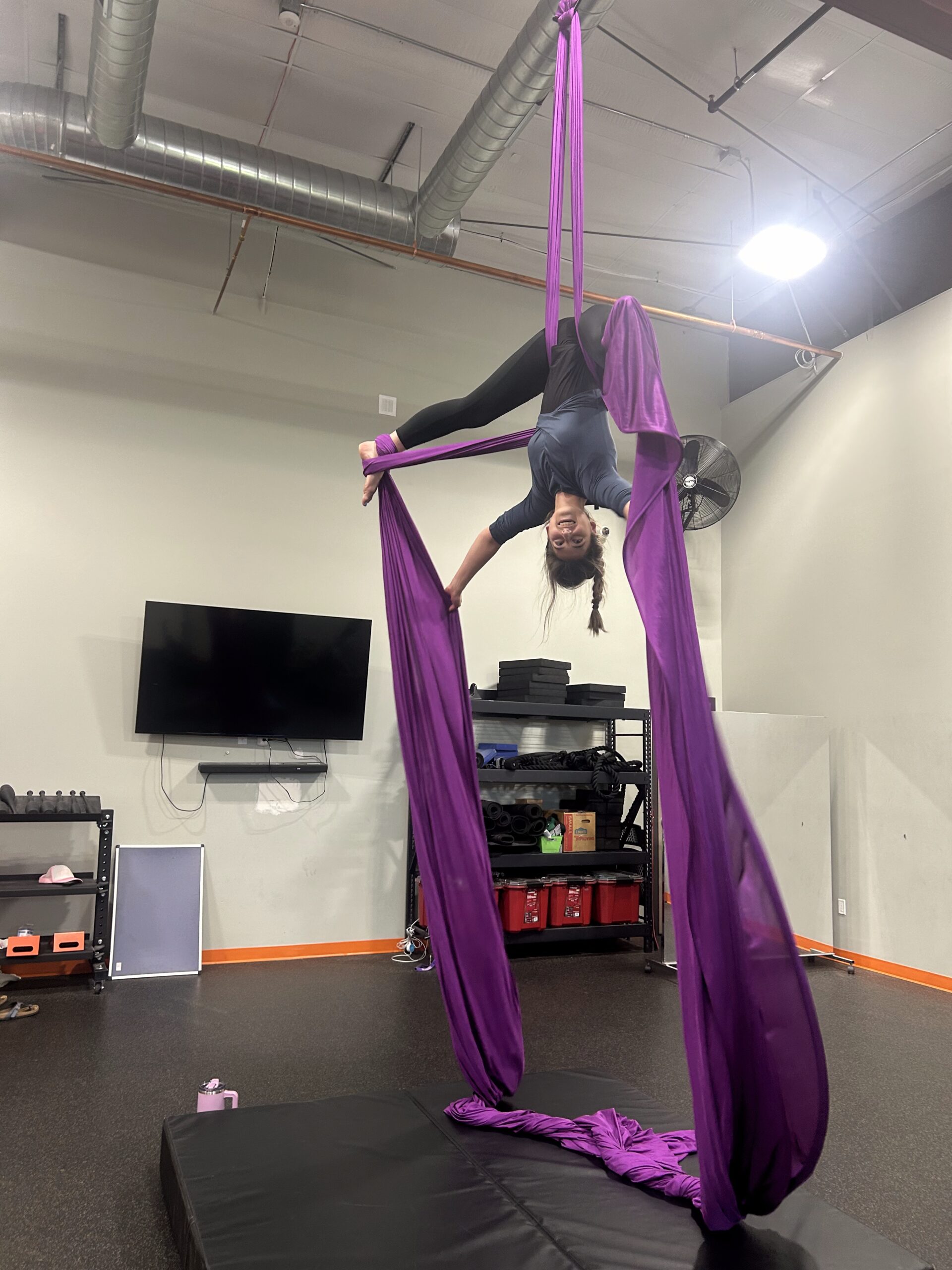 aerial silks student
