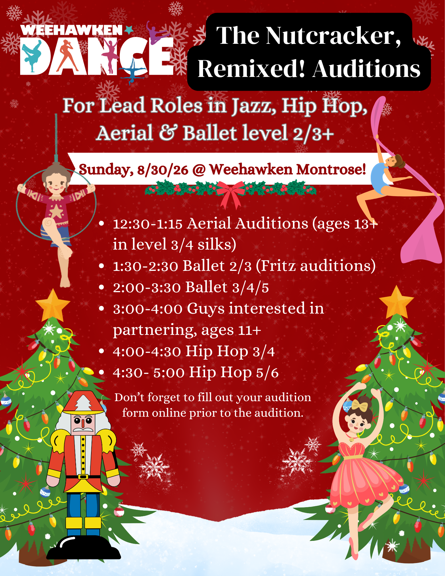 Featured image for “Nutcracker, Remixed! Auditions 8/30!”