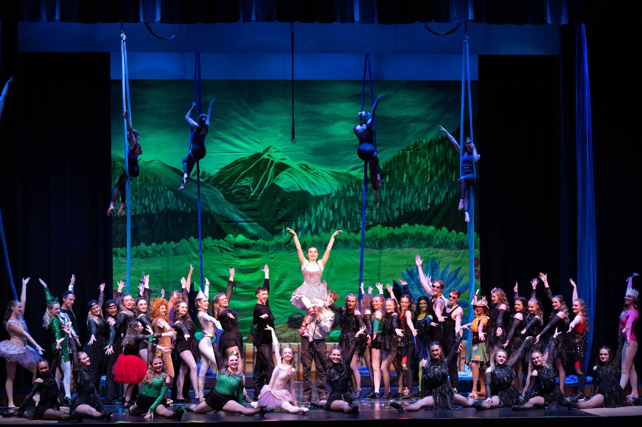 Weehawken dancers performing together on stage