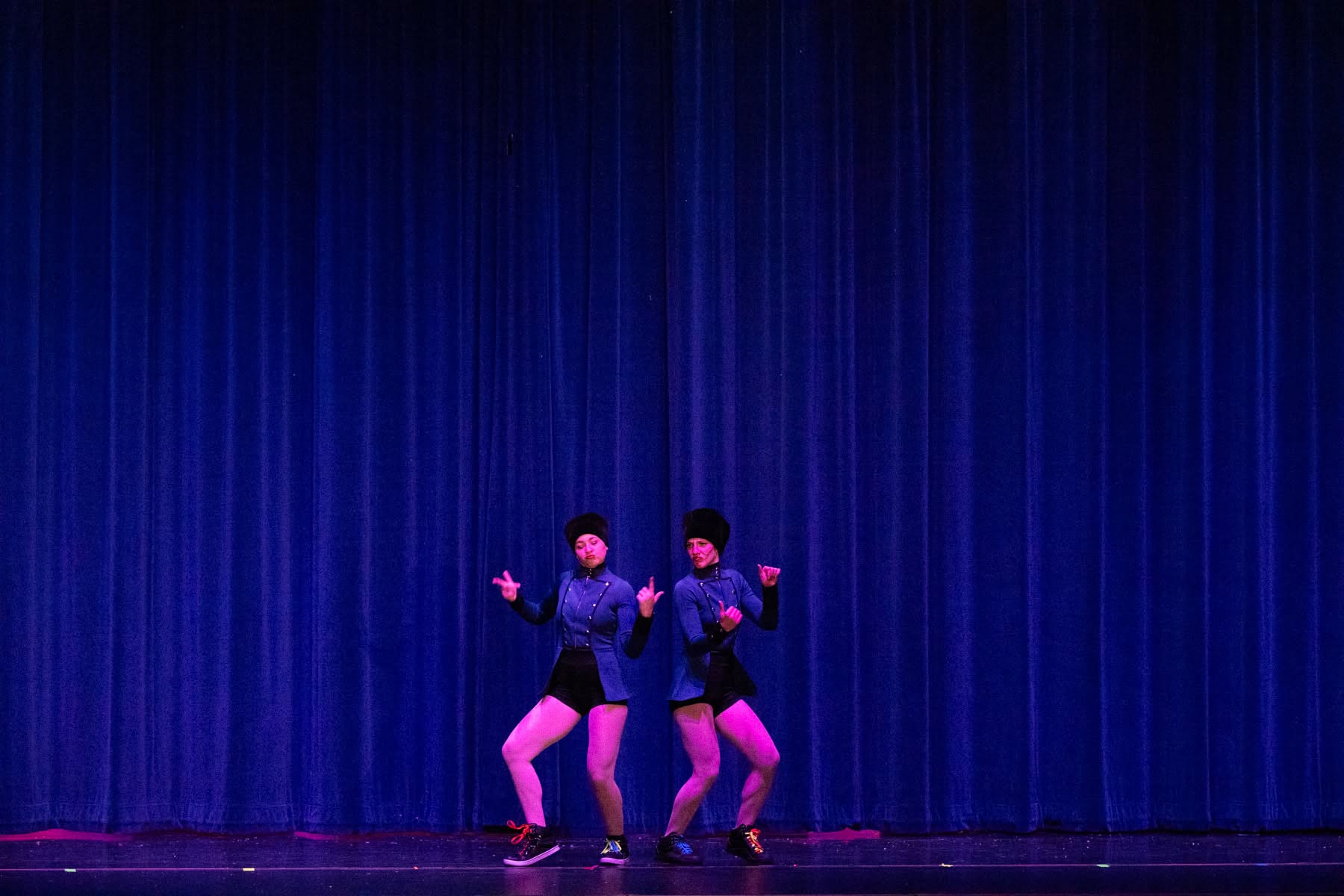 Weehawken performers onstage.