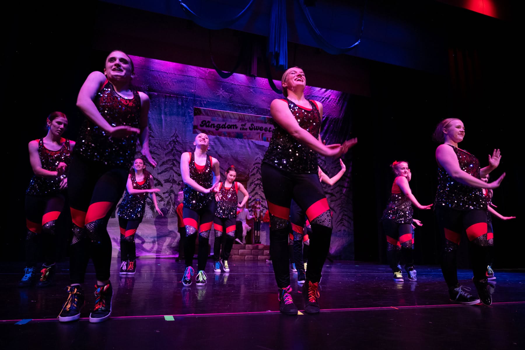 Weehawken performers onstage.