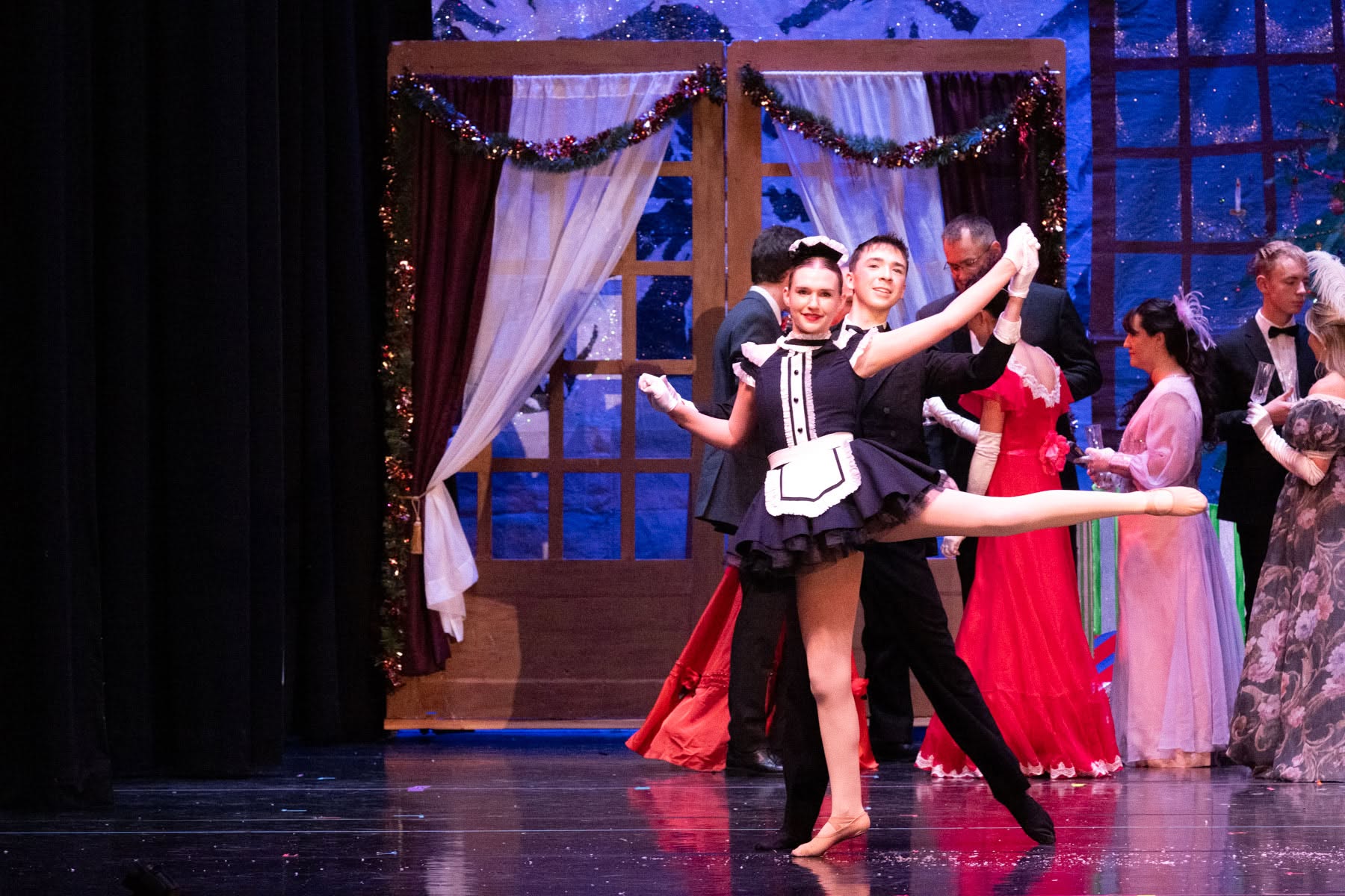Weehawken ballet dancers performing in the Nutcracker party scene